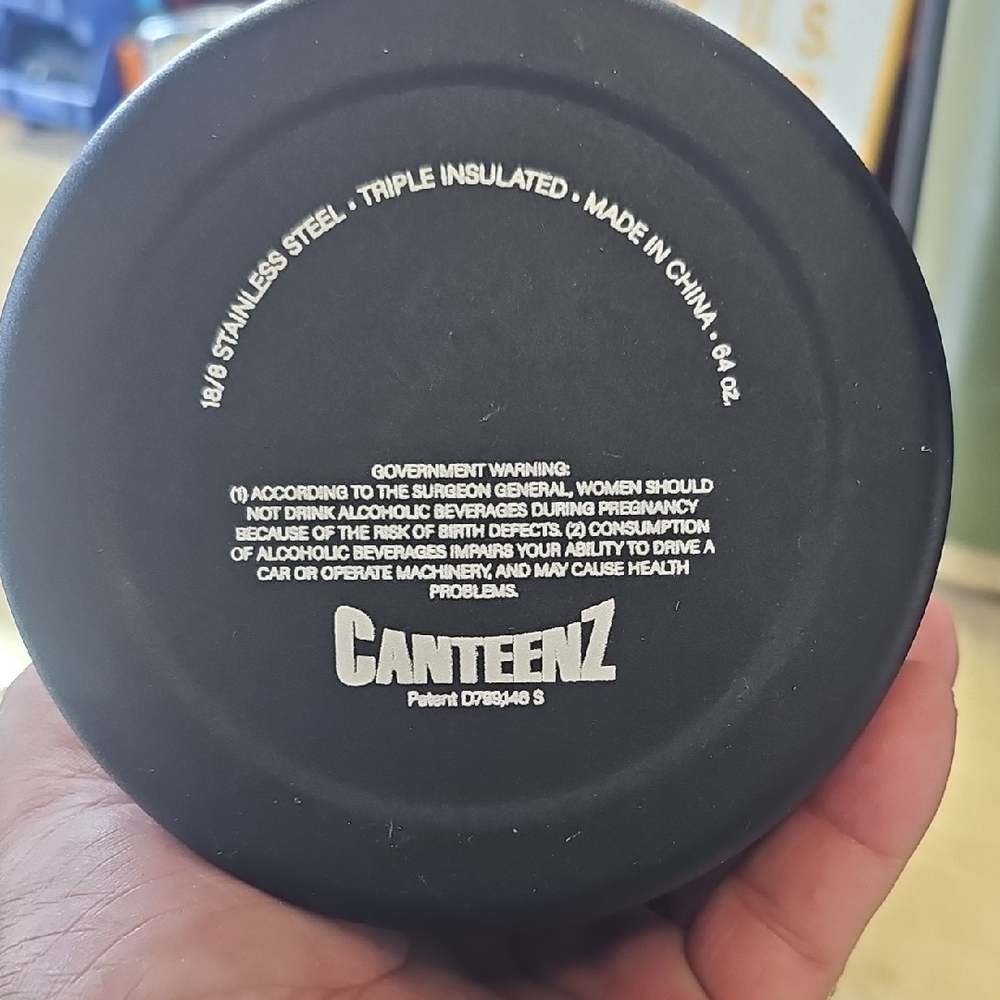 CanteenZ Black Insulated Stainless Steel Growler